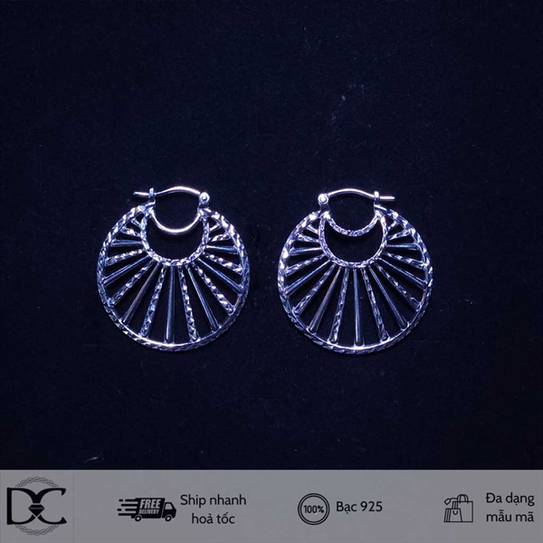 Bông tai bạc Dazzycharm 231110