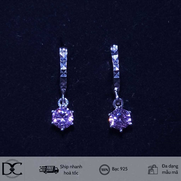 Bông tai bạc Dazzycharm 231102