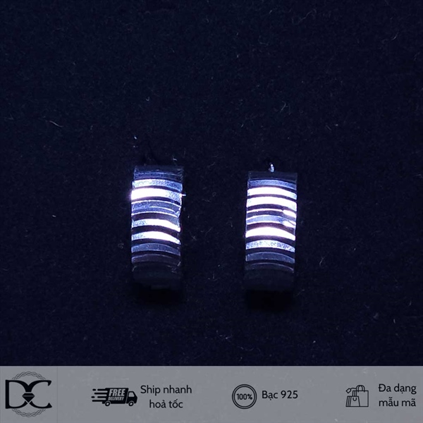 Bông tai bạc Dazzycharm 231103