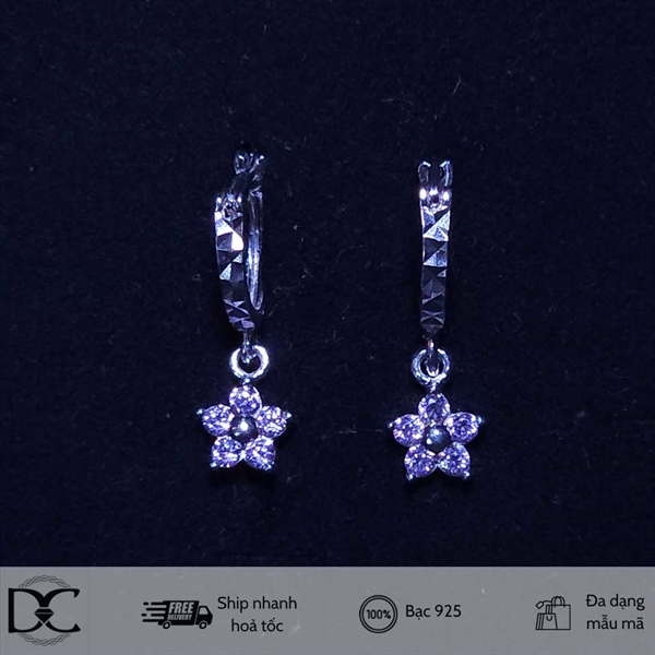 Bông tai bạc Dazzycharm 231112