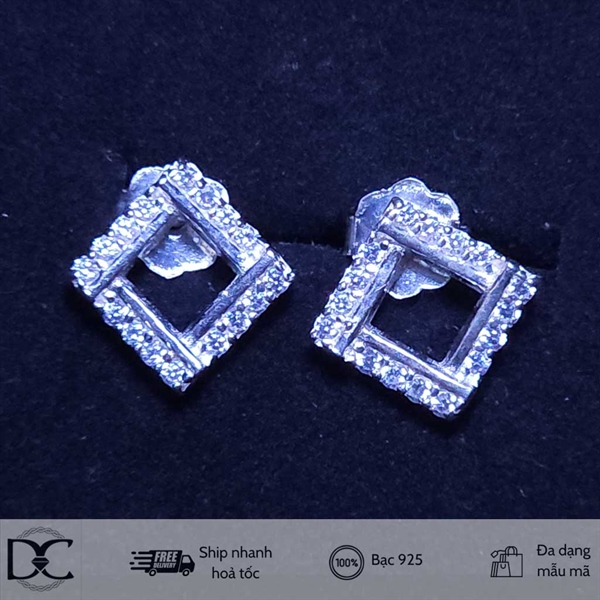 Bông tai bạc Dazzycharm 231118