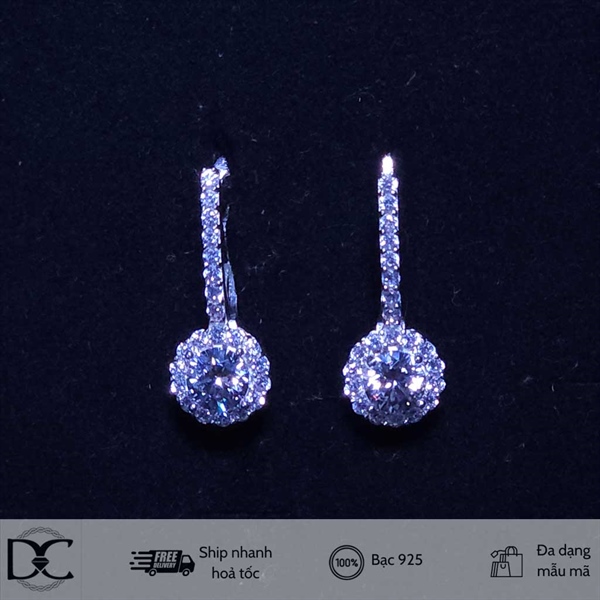Bông tai bạc Dazzycharm 231106