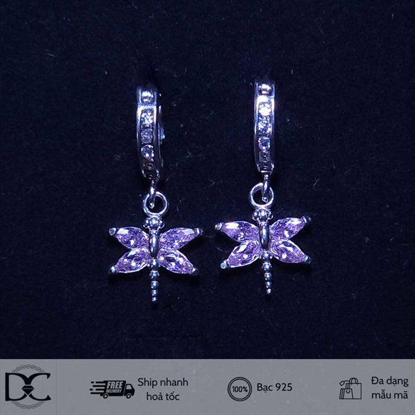 Bông tai bạc Dazzycharm 231101