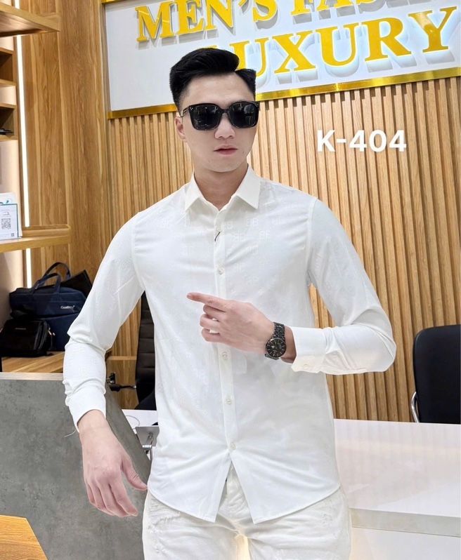 Sơ Mi Lụa Trắng BB 404