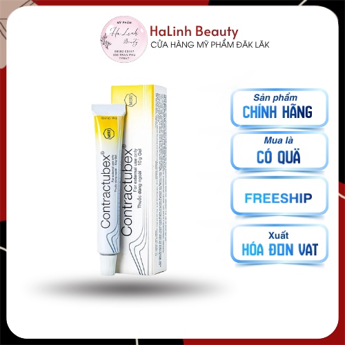 [CONTRATUBEX] Kem trị sẹo phình đại/sẹo mụn Contractubex Đức 10g, V5