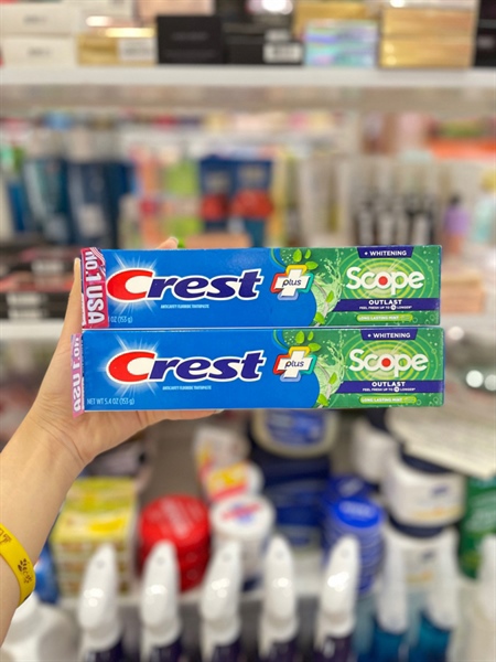 Kem đánh răng Crest complete scope whitening 153g outlast