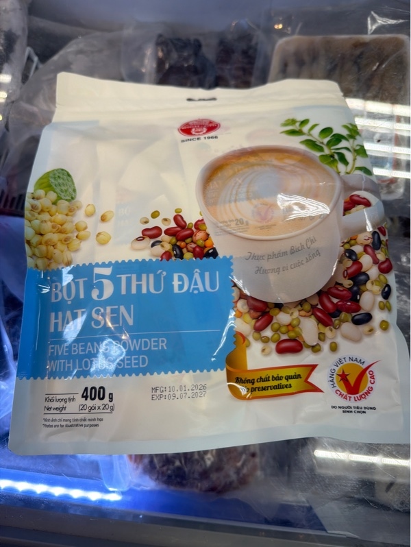 Bột Bích Chi 5 Thứ Đậu Hạt Sen