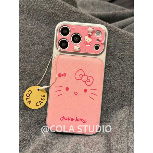 Case Hồng Hello Kitty Nổi - 15Pro