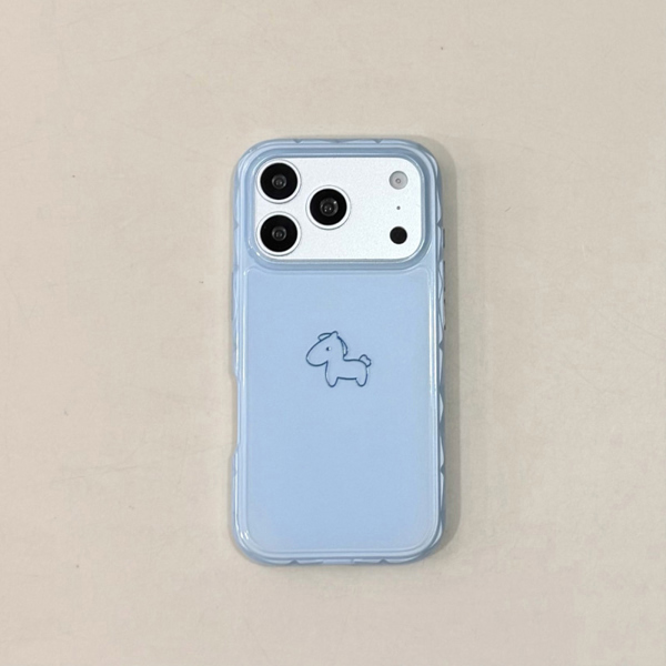 Case Xanh Ngựa Viền Xanh - 15Pro