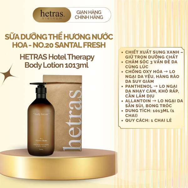 Sữa Dưỡng Thể Hetras Therapy Body Lotion 1013ml