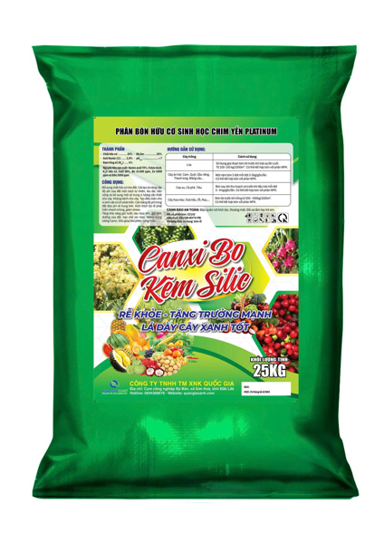 CANXI BO KẼM SILIC Phân bón hữu cơ sinh học CHIM YẾN PLATINUM