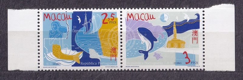 Bộ 2 Tem Bưu Chính Macao - Đại Dương | Macau - Oceans 1998 (2) | Mint