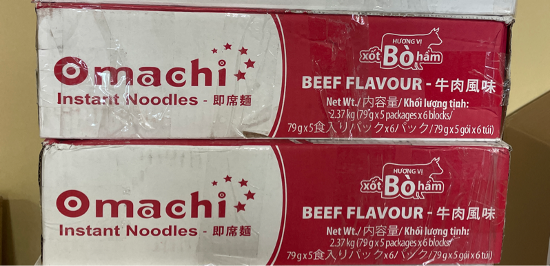 Thùng 30gói Omachi Bò Hầm