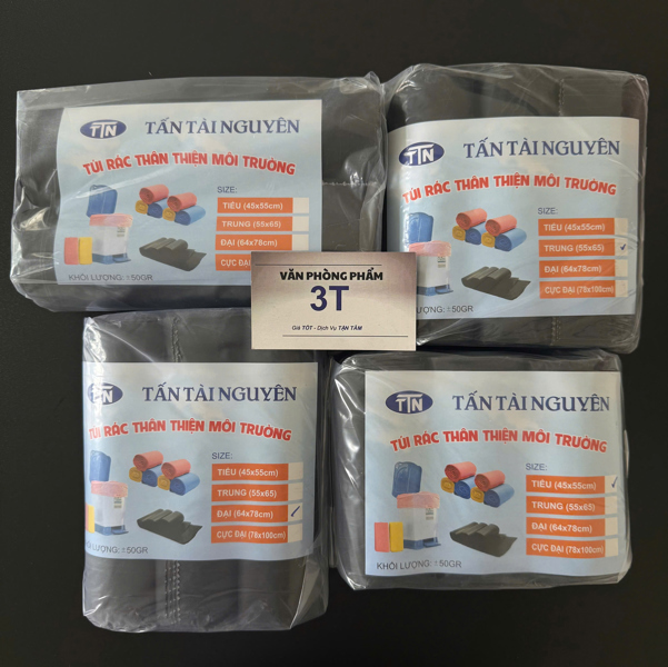 Túi rác Đen Cao Cấp đủ Size Cực Đại, Đại, Trung, Tiểu (Túi 1kg)