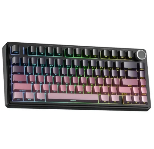 Bàn phím cơ Gaming Aula S75 Pro Black Pink - Switch Star Vector