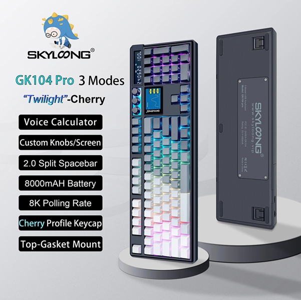 Bàn phím cơ SKYLOONG GK104 Pro Twilight Cherry/ Silent Cucl2