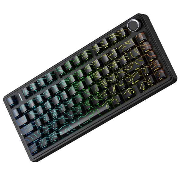 Bàn phím cơ Gaming 3 Mode Aula F75 Black -Contour Line, Star Vector