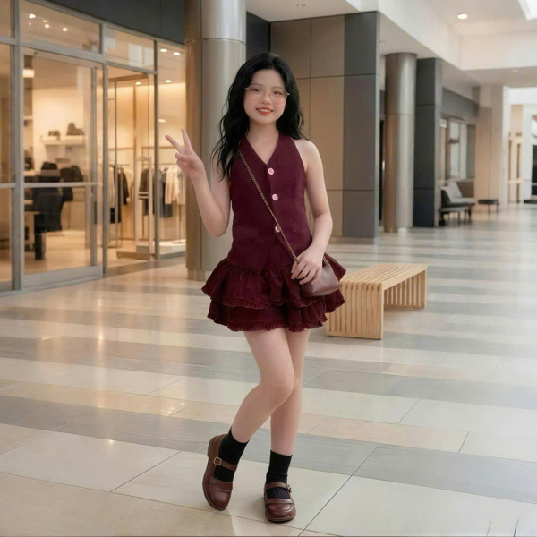 SET GHI LÊ VÁY TẦNG