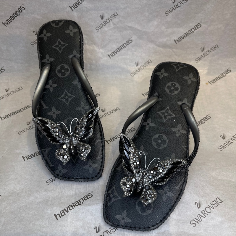 CUSTOM LV VUÔNG KIM TUYẾN VIỀN ĐEN +