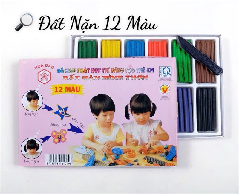Sáp thủ công nặn 12 màu Hoa Đào