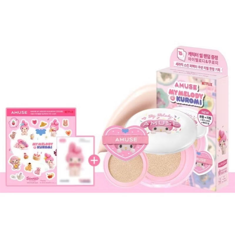 AMUSE Cushion My Melody&Kuromi Edition Ceramic Skin Perfector SPF 40 PA++ - 0.5 Fair