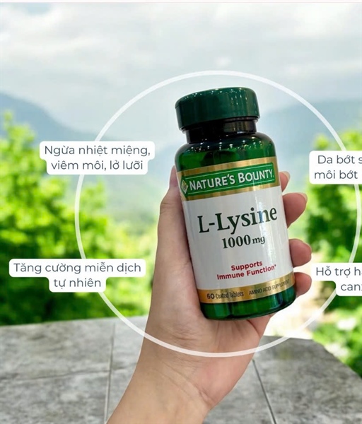 Viên uống Nauture bounty L-Lysine Tablets for Collagen Support 120v date 6/28