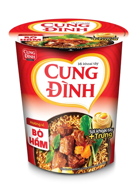 CUNG ĐÌNH MÌ LY BÒ HẦM / BRAISED BEEF CUP NOODLES