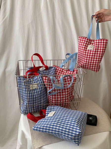 Set quần lót DSTUDIO 10 chiếc phát ngẫu nhiên túi kẻ caro (tặng kèm buộc tóc ngọc trai)