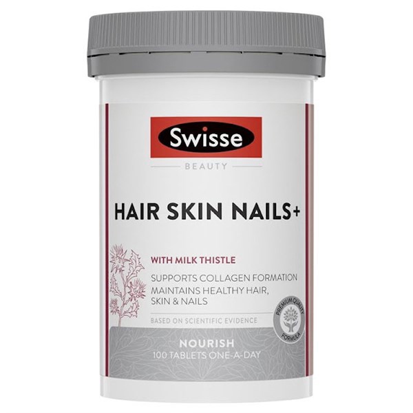 Viên uống collagen Swisse ultiboost hair skin nails+