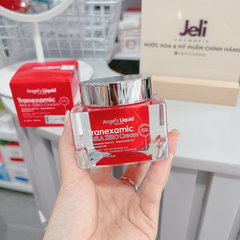 (v) Kem Dưỡng Trắng Da Mờ Thâm Nám, Tàn Nhang Angel's Liquid Tranexamic Mela Zero Cream 50ml
