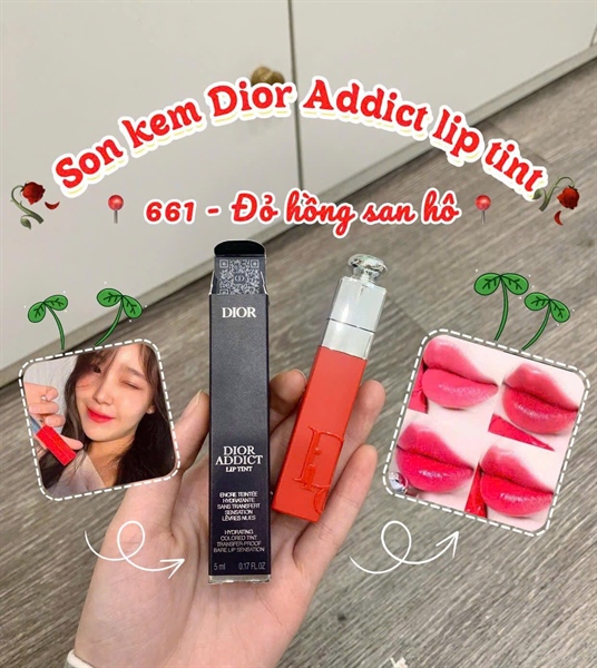 Son Dior 661 addict lip tattoo Natural Hibiscus full box
