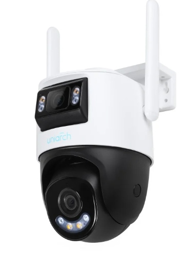 Camera IP Wifi quay quét UNV Uniarch UHO-P2S-M55F34 2 mắt (5MP +5MP, có míc, có loa, có mầu, HN 30m)
