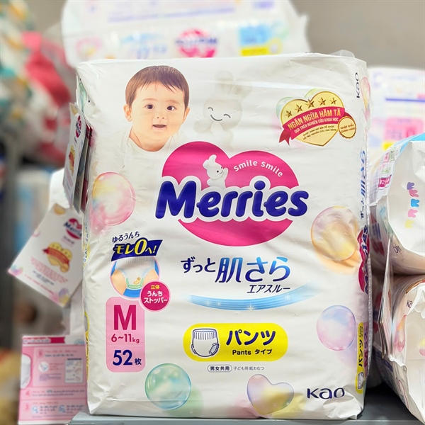 Tã quần Merries công ty M 52 miếng