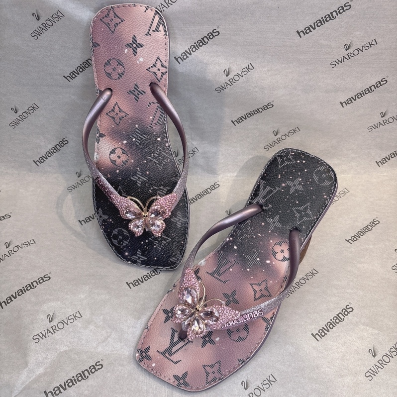 CUSTOM LV NGÂN HÀ TÍM VUÔNG KIM TUYẾN QUAI+