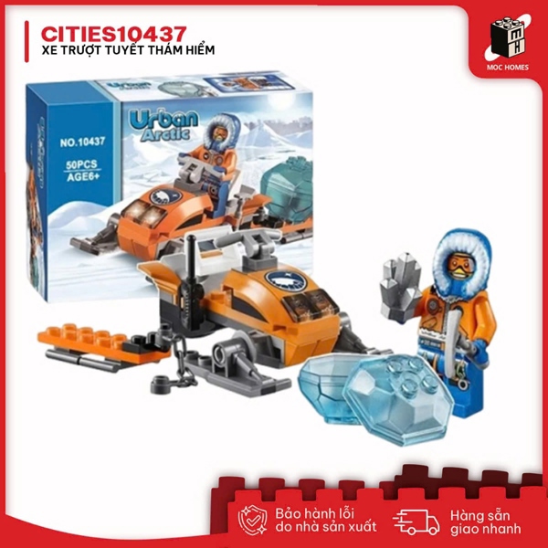 Đồ chơi mô hình trí tuệ City xe trượt tuyết thám hiểm 10437