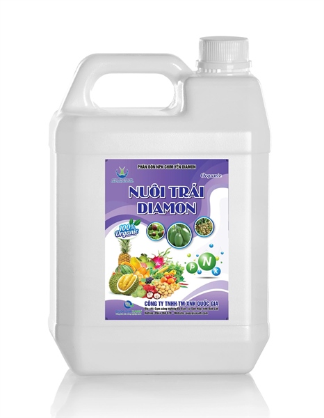 NUÔI TRÁI DƯỠNG TRÁI HỮU CƠ DIAMON CAN 5 LÍT