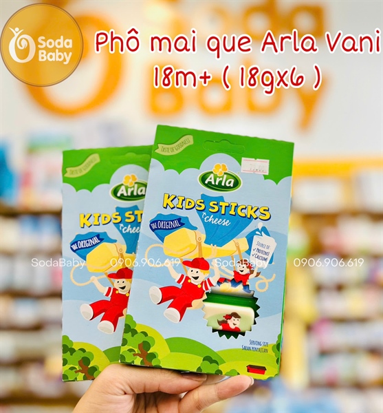Phô mai que Arla (18gx6) - 18m+