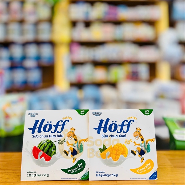 Sữa chua Hoff 6m+ 55g×4h - Xoài
