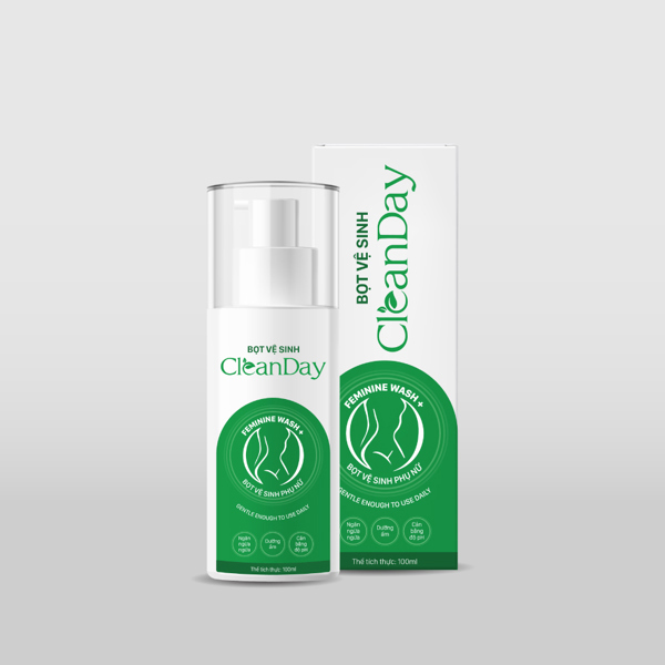 Dung dịch vệ sinh dạng bọt Cleanday (Hộp 1 chai 100ml) (Hộp)