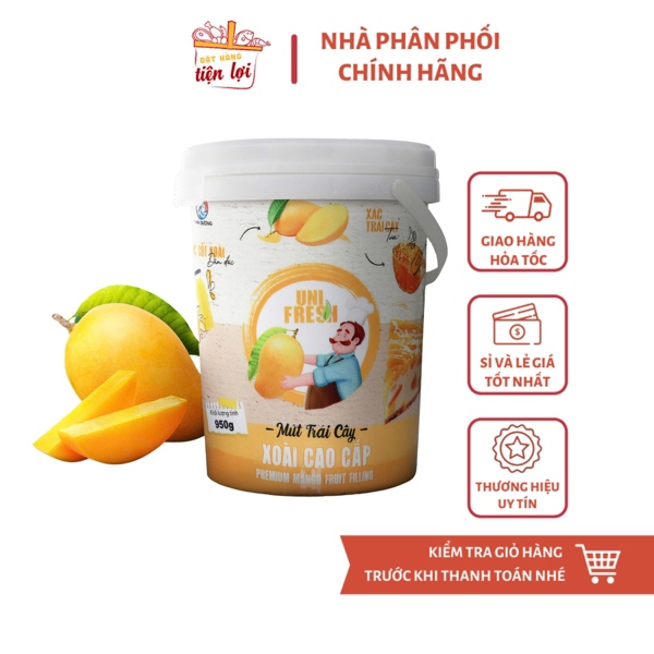 Mứt trái cây Xoài Cao Cấp Unifresh Xô 950gr