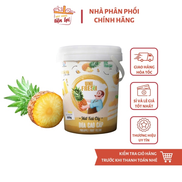 Mứt trái cây Dứa Cao Cấp Unifresh Xô 950gr