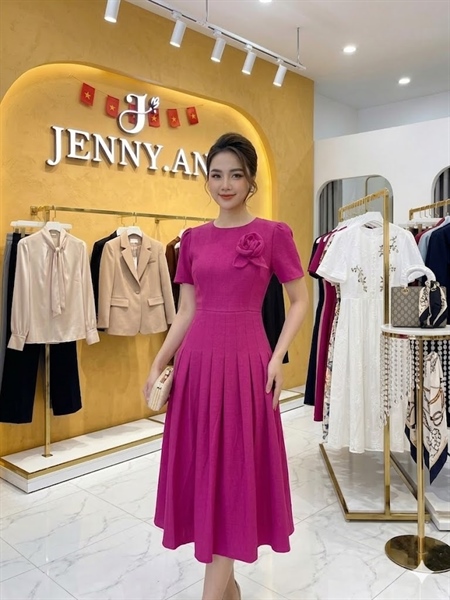 ĐẦM DẠ TIỆC HỒNG ĐẬM S