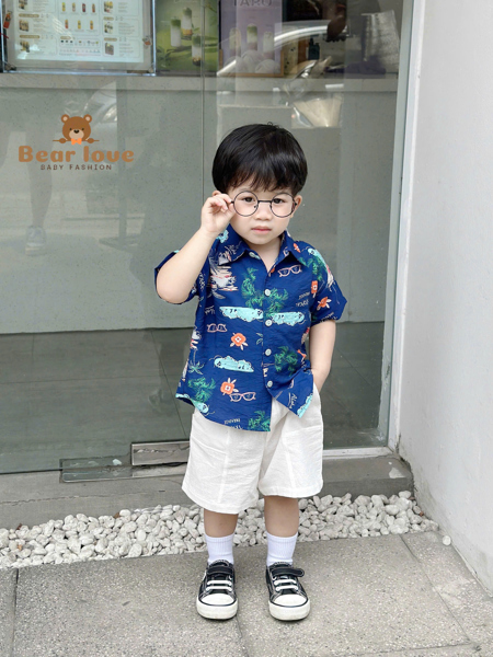 (80-140) BT Bộ đi biển dừa hoa. Xbiển
