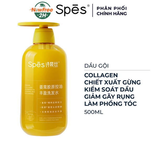 (VAT) LẺ GỘI Spes Chiết Xuất Gừng Phồng Tóc 500ml