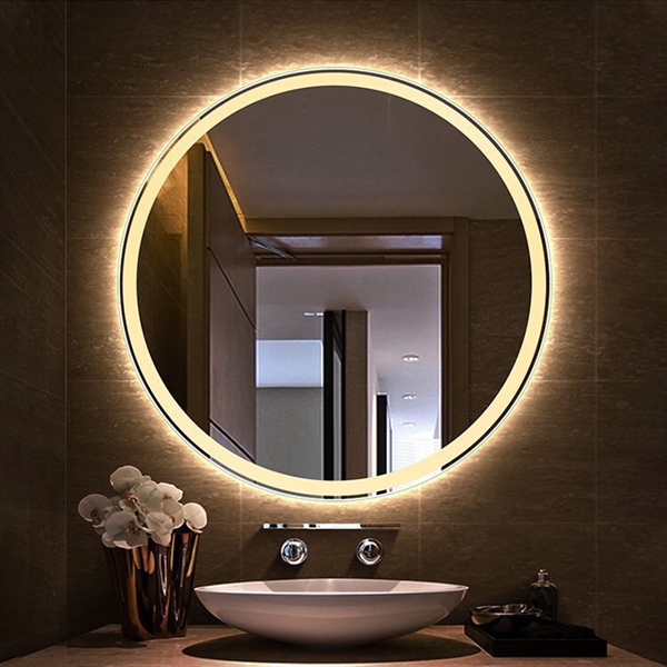 Gương nhà tắm đèn LED tròn