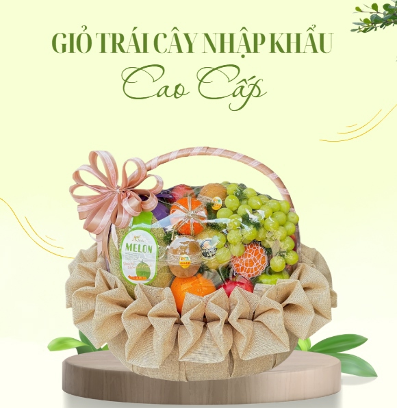 Giỏ Full Trái Cây Tone Be