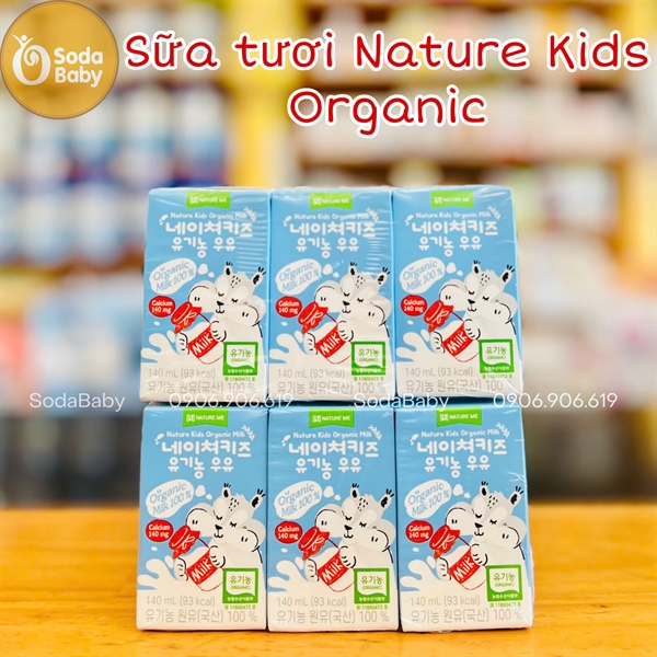 Sữa tươi Organic Nature Kids 1y+ - Nguyên bản