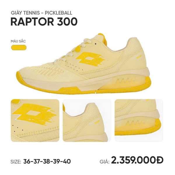 Giền Pickleball - Giày Lotto Raptor Hyperpulse