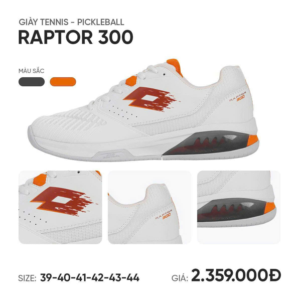 Giền Pickleball - Giày Lotto Raptor Hyperpulse