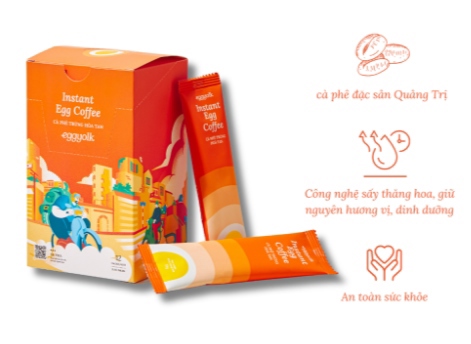 Egg yolk cà phê trứng hòa tan エッグコーヒー